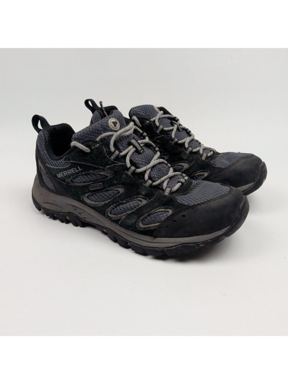 Merrell Moab 3 Hiking Shoes Mens Sz 9.5 Triple Black Night Low Top Outdoor